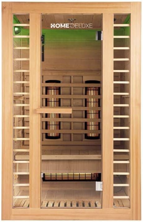 Sauna Infrarouge Redsun M bois Hemlock installation domicile Suisse